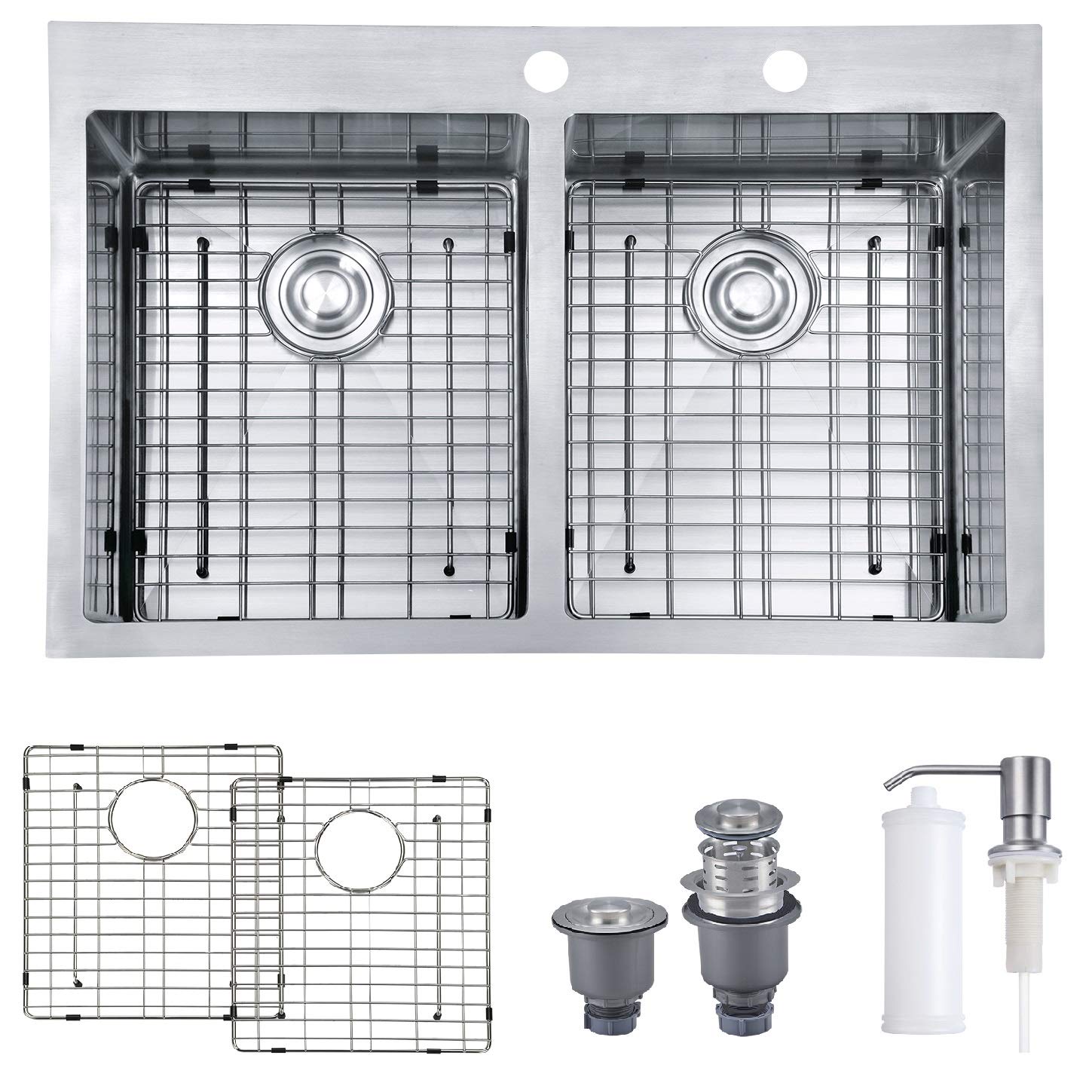 Best Kitchen Sinks Stainless,Dual Bowls, Stainless
