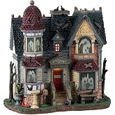 Lemax The House of Shadows Lighted Building, #35004 for Halloween Village | Shadow Figures Reveal the Horror Within a Normal 
