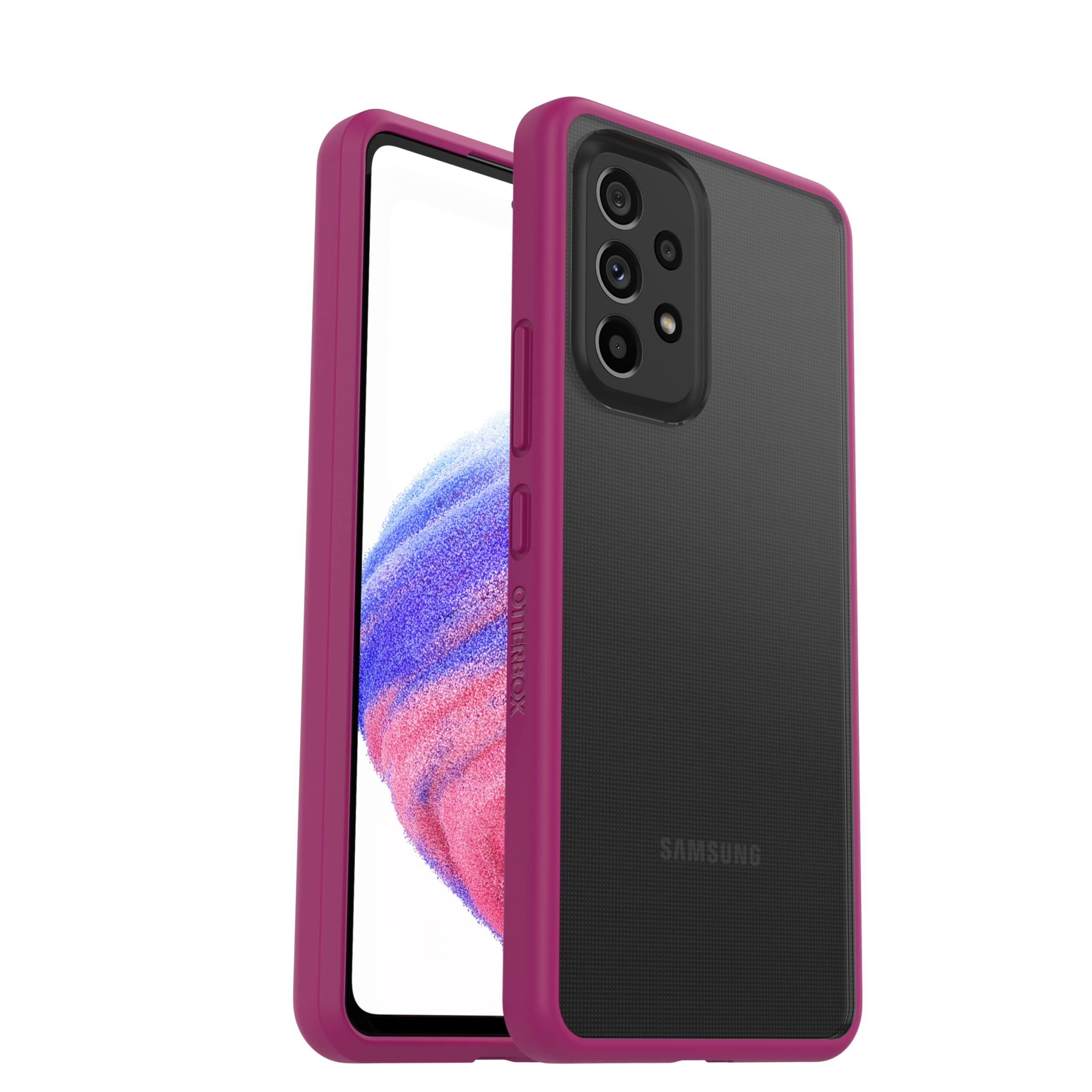 Photo 1 of OtterBox Samsung Galaxy A53 5G Prefix Series Case - Party Pink, Ultra-Thin, Pocket-Friendly, Raised Edges Protect Camera & Screen, Wireless Charging Compatible