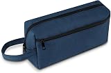 hoinya Pencil Case Big Capacity Large Storage Office School Blue