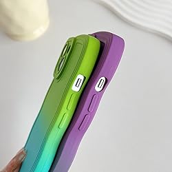 Caseative for iPhone 14 Case,Solid Color Curly Wave