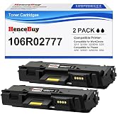 HenceBuy Compatible Toner Cartridge Replacement for Xerox 106R02777 106R02775 Toner Work with WorkCentre 3215 3215NI 3225 3225DNI Phaser 3260 3260DI 3260DNI 3052 Printer (2-Pack, Black)