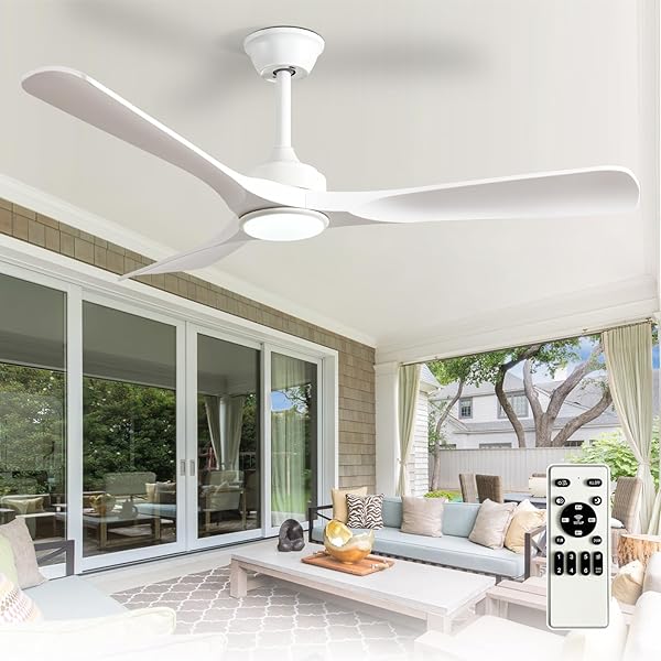 DEPULEY CEILING FAN WITH LIGHT AND REMOTE: 52...