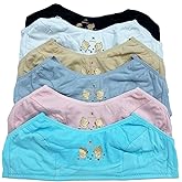 6 Pieces No Wire Full Cup Plain/Lace Light Padded Wire Free Bra A/B/C/D/DD