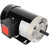 3HP General Electric Motor 3450RPM Three Phase Motor 230V/460V CW/CCW TEFC | Shaft Diameter 5/8",Shaft Length 1.88" 56C Frame AC Motor 2Pole 60HZ