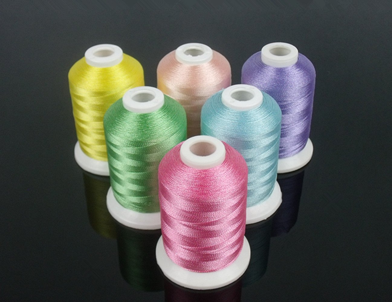 Embroidery Machine Thread Simthread 120 Spools Colors Polyester
