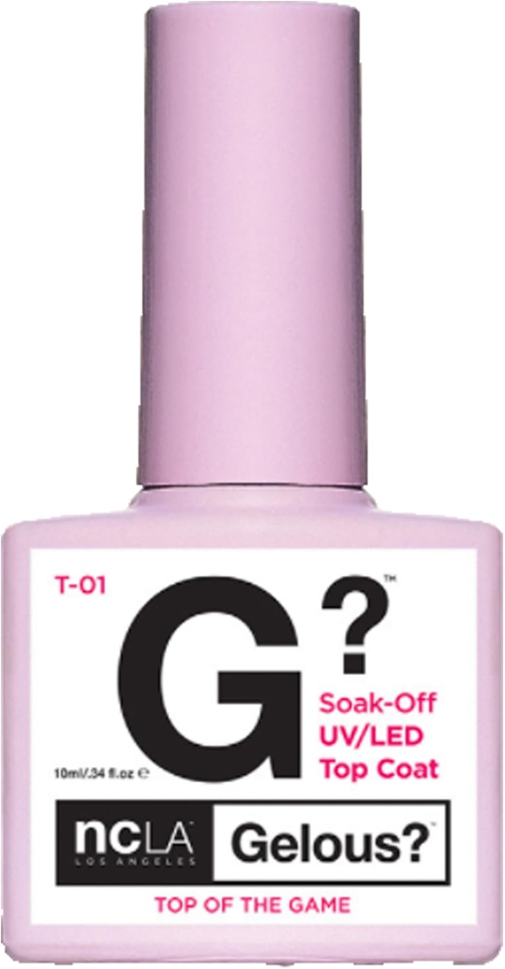 NCLA Los Angeles Gelous? Soak-Off UV/LED Gel Nail Polish - Top Of The Game Top Coat 10ml