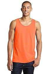District Men's Young The Concert Tank XS Neon Orange