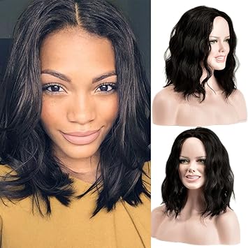Amazon Com Synthetic Straight Hair Wigs Black Color Full Wig For