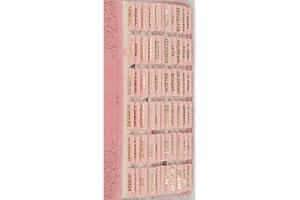UPAFEXXI-Leather Bible Tabs, Bible Tabs for Women and Men(Gold Foil Lettering) Large Print Stickers, Easy to Read and Apply, 80 Chapters Labels for Easy Navigation (Pink)