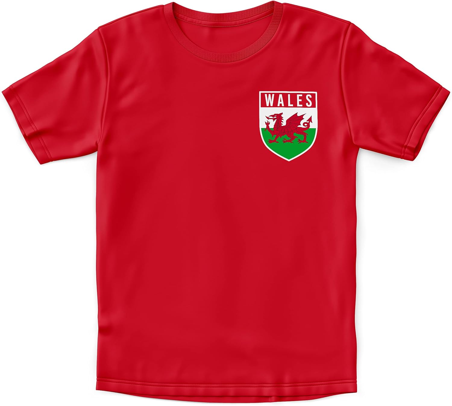 Purple Print House Wales Football Kit Kids Boys Wales Flag Badge