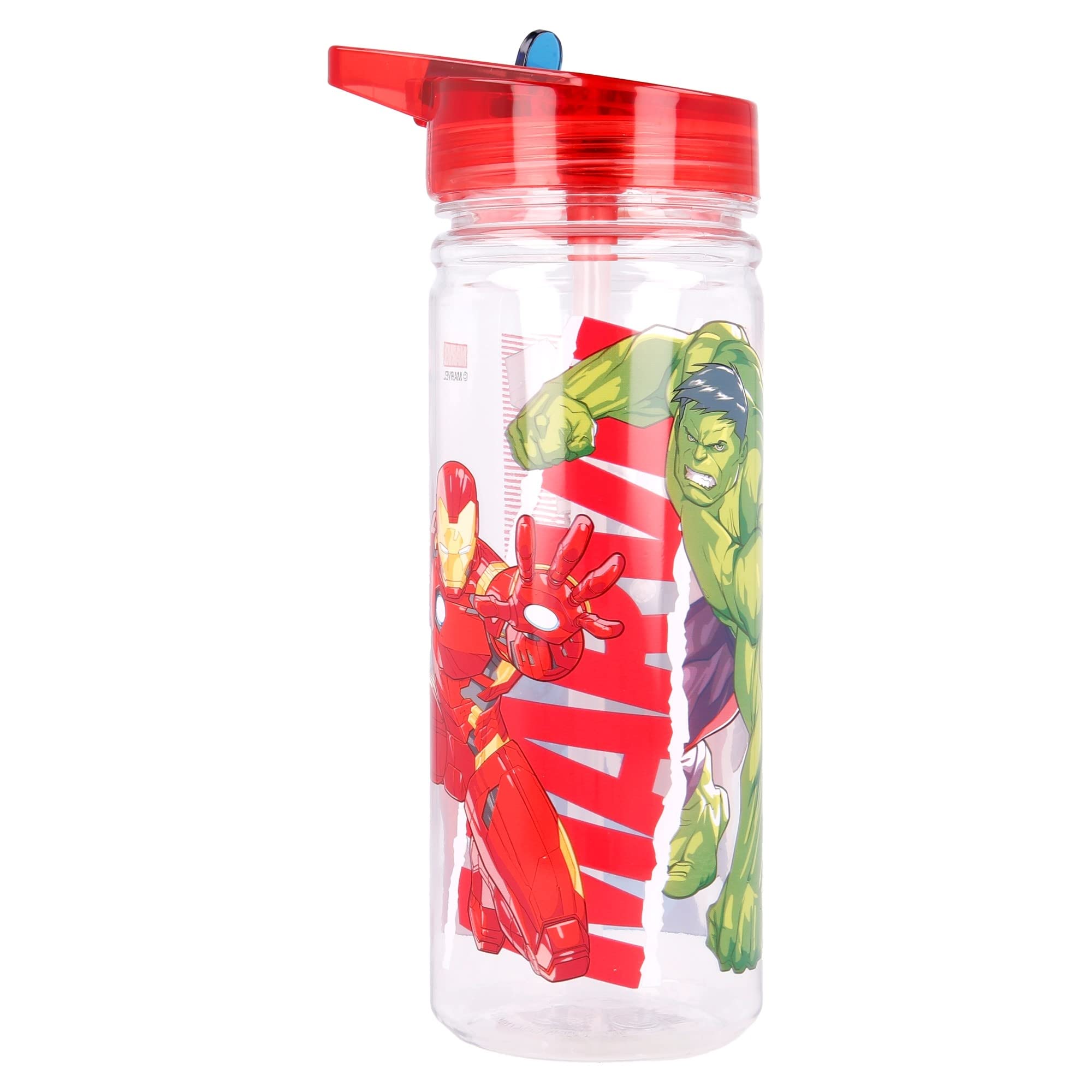 Stor Avengers 580ml Water Bottle for Kids, School Drinks Bottle Made of Durable Tritan BPA Free