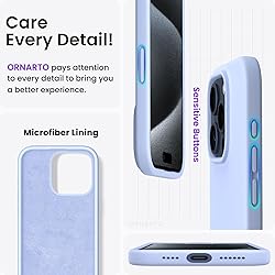 ORNARTO Compatible with iPhone 15 Pro Max Case