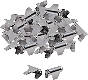 House2Home 40 Pack Upholstery Stay Wire Clips for Sofa, Couch, and Chair Spring Repair, Includes Instructions, Connectors to Attach Springing Wire to Springs