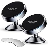 NIYEVN [2 Pack] Magnetic Phone Holder car ,[360°Rotation] car Mount Magnet ,[4 N52 Magnets] Super Magnetic Force is Suitable 
