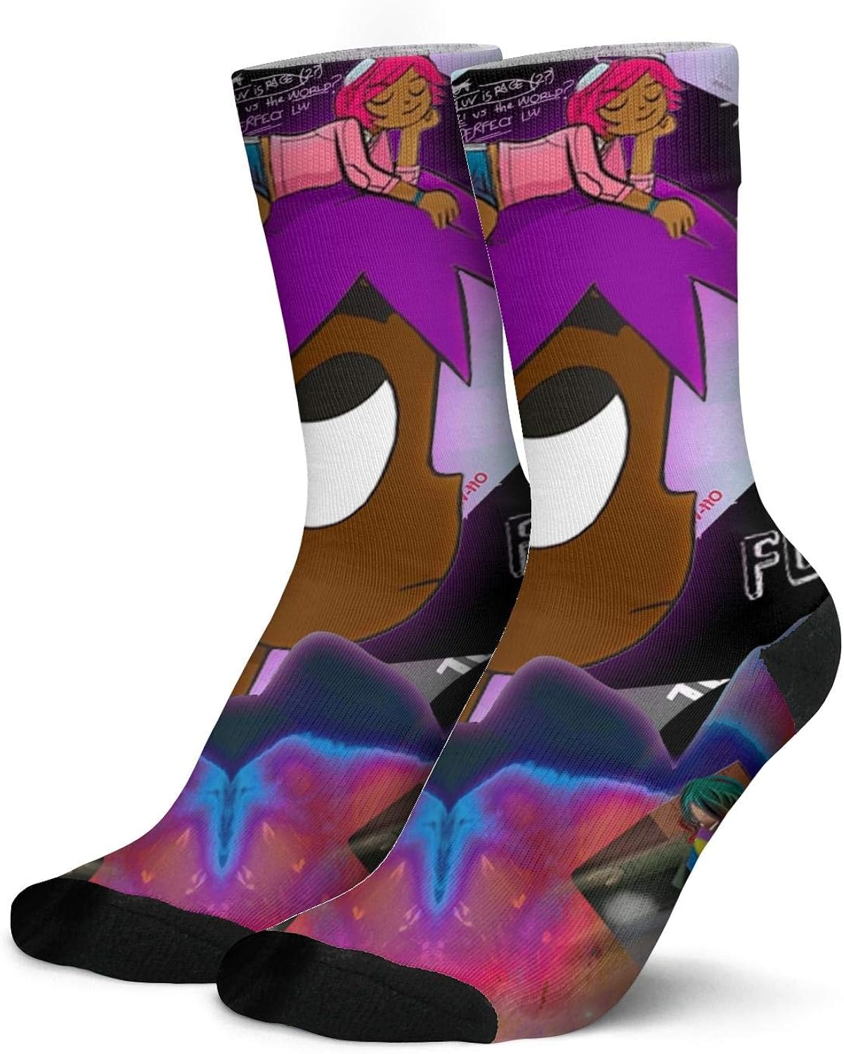 Mens Cotton Non Slip Vintage Training Crew Socks Breathable Thick High Ankle Socks