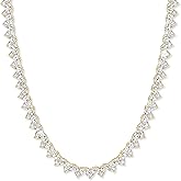 Michooyel Cubic Zirconia Heart Tennis Necklace for Women Tennis Chain Out CZ Women's Necklace 16,18,20 Inches Fashion Jewelry