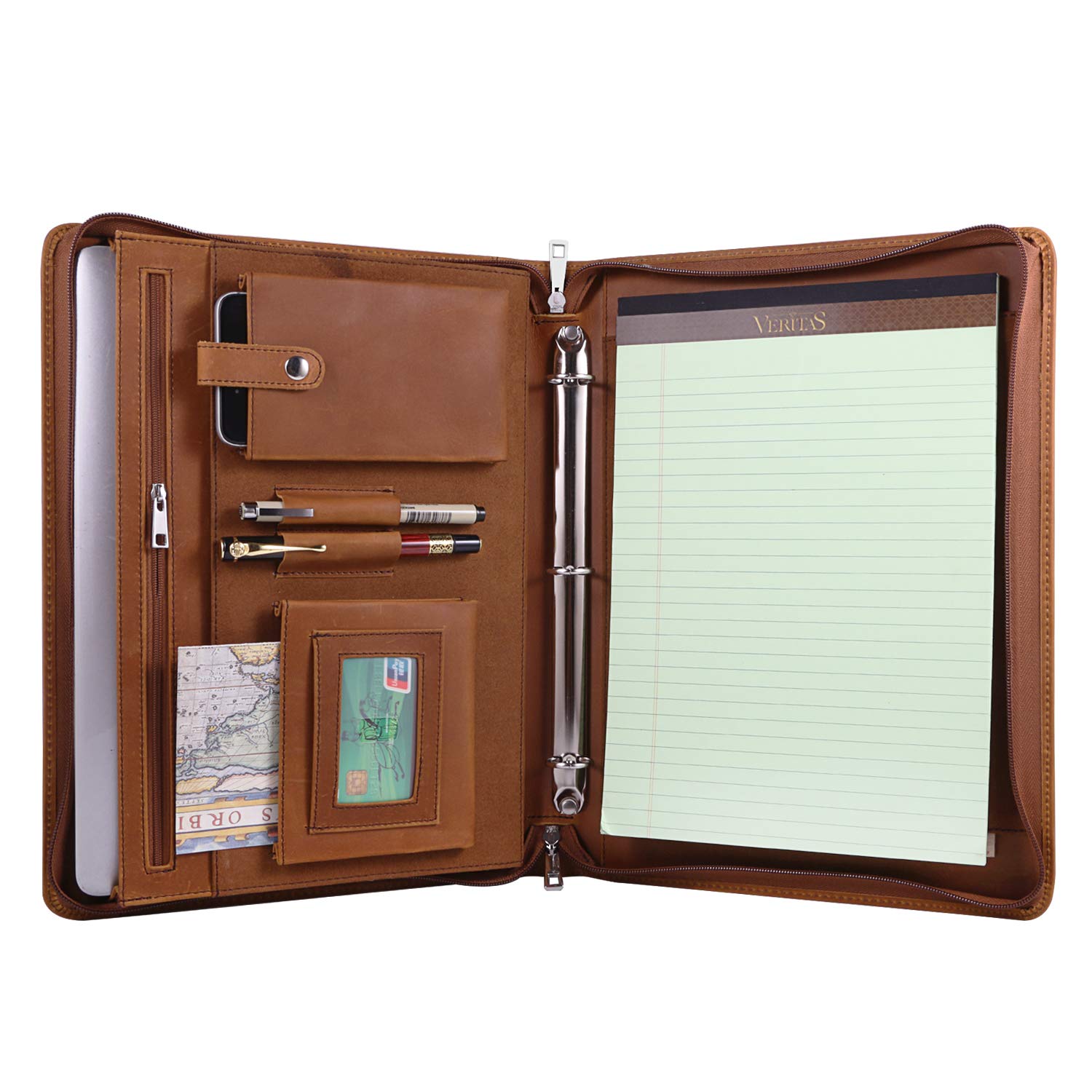 Mua Professional Leather Business Padfolio Portfolio Case, 3 Ring ...