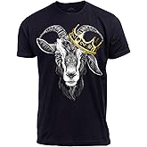 G.O.A.T. | Greatest of All Time Champion Tee Shirt, Goat Fantasy Sports Champ Joke Humor T-Shirt for Men Women