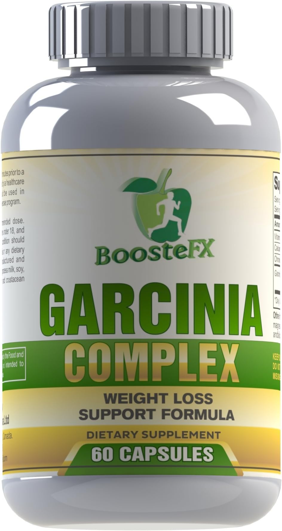 BoosteFX Pure Blend Garcinia Cambogia Complex - with Garcinia & Chromium Picolinate - for Weight Loss, Improved Metabolism & Blood Sugar Control - Buy Now! (60 Capsules)