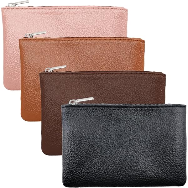 Amazon.com: WAYUTO Genuine Leather Coin Pouch Square Snap