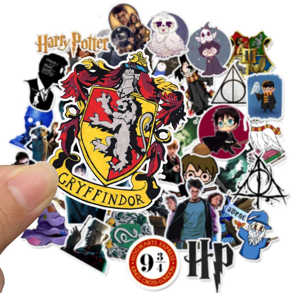 Harry Laptop Stickers Vinyl - 47 Pack Decals Waterproof Suitable for Water Bottle Car Motorcycle Bicycle Bumper Skateboard Helmet Luggage Phone Case DIY Decoration Gift [No-Duplicate]