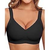 HORISUN Wireless Bras for Women Soft Comfortable No Underwire T Shirt Bra Seamless Full Coverage Bras with Support