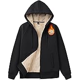 MAGCOMSEN Women's Zip Up Hoodies Sherpa Fleece Lined Sweatshirts Hooded Winter Coat Thick Warm Jackets Casual Cold Weather