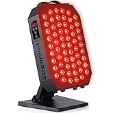 Streamlet Red Light Therapy Panel for Face, Body, 660nm 850nm Near Infrared Light with Timer, Hanging Kit, 60 Dual Chip Clinical Grade LEDs for Skin Health, Recovery, Pain, Improve Sleep, Energy