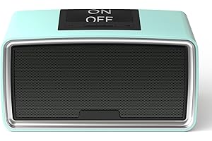 iGuerburn Simple Music Player for Dementia Elderly Seniors Easy MP3 Player as Alzheimers Dementia Visually Impaired Patients Product Gift One-Touch Controls ON/Off Retro Music Box (Cyan)