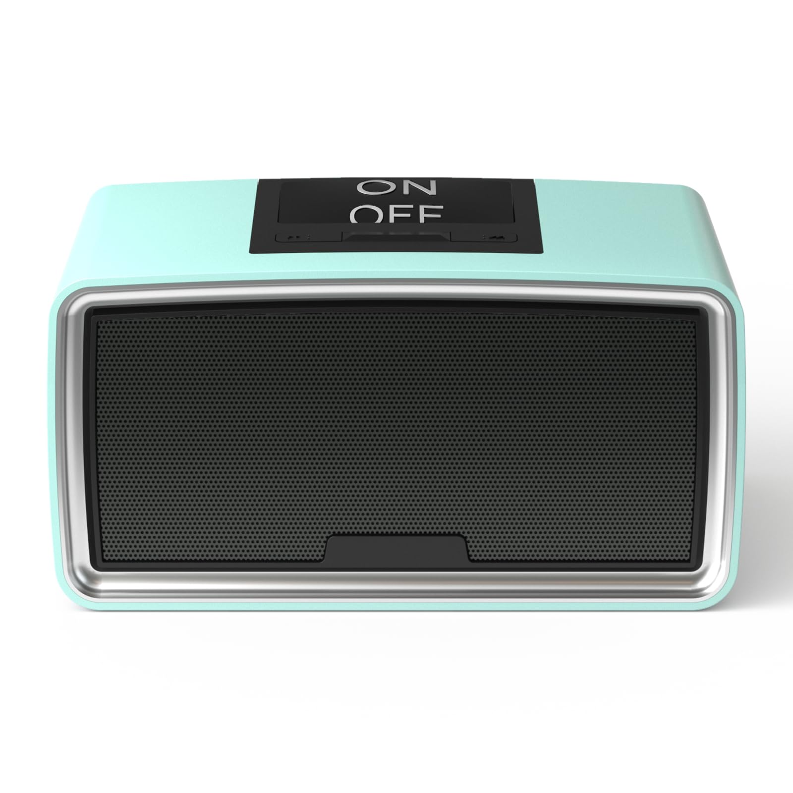 Photo 1 of iGuerburn Simple Music Player for Dementia Elderly Seniors Easy MP3 Player as Alzheimers Dementia Visually Impaired Patients Product Gift One-Touch Controls ON/Off Retro Music Box (Cyan)