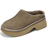 Project Cloud 100% Genuine Leather Platform Clogs for Women Footwear - Memory Foam and Non-Slip Mules Shoes, Comfortable Stylish Closed Toe Clogs for Women 2026 (Johnna)