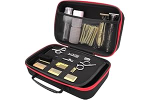 BARBERTOP Barber Tool Bag,Case Compatible with Hair Clipper Barber, Clipper Bag for Barbers,Travel Storage Organizer for Comb Cutting Guide, Clipper Blade Oil, Cleaning Brush and Other Grooming Kit (Big)