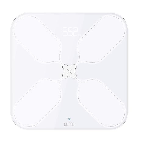 PICOOC S3 Körperfettwaage Bluetooth und WLAN, App, künstliche Intelligenz, extra breites Design, Körperanalysewaage für Körpe