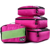 Packing Cubes Luggage Bags Organizer Durable Travel Accessories With Clothing Label