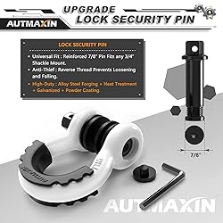 AUTMAXIN D Ring Shackles 3/4" Shackle