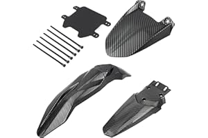 PowerMotor Front Rear Fender Kit with Number Plate,Motorcycle Shock Absorber Mudguard Replacement for Talaria Sting MX3 MX4 M