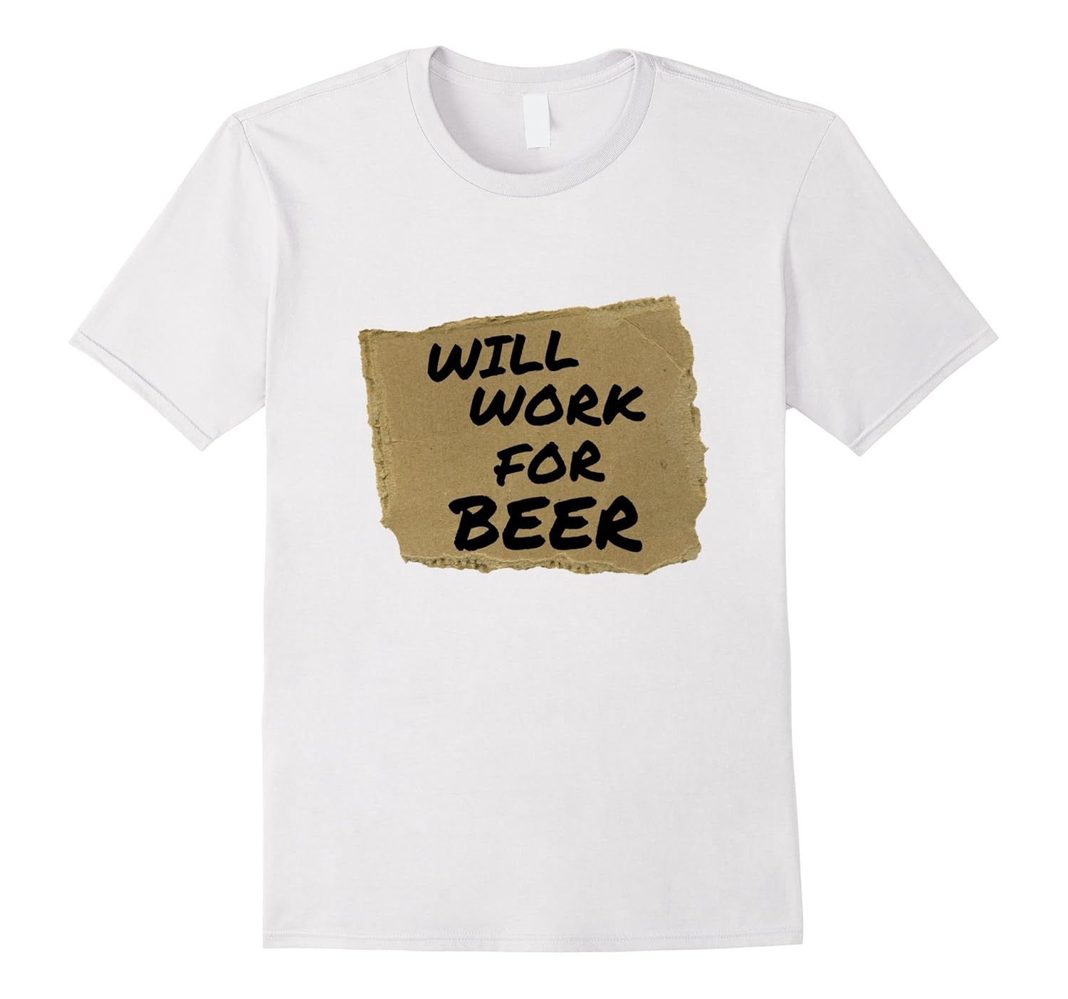 Will Work For Beer Halloween costume Adult T-shirt-ANZ