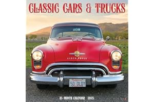 Classic Cars & Trucks 12" x 12" Wall Calendar