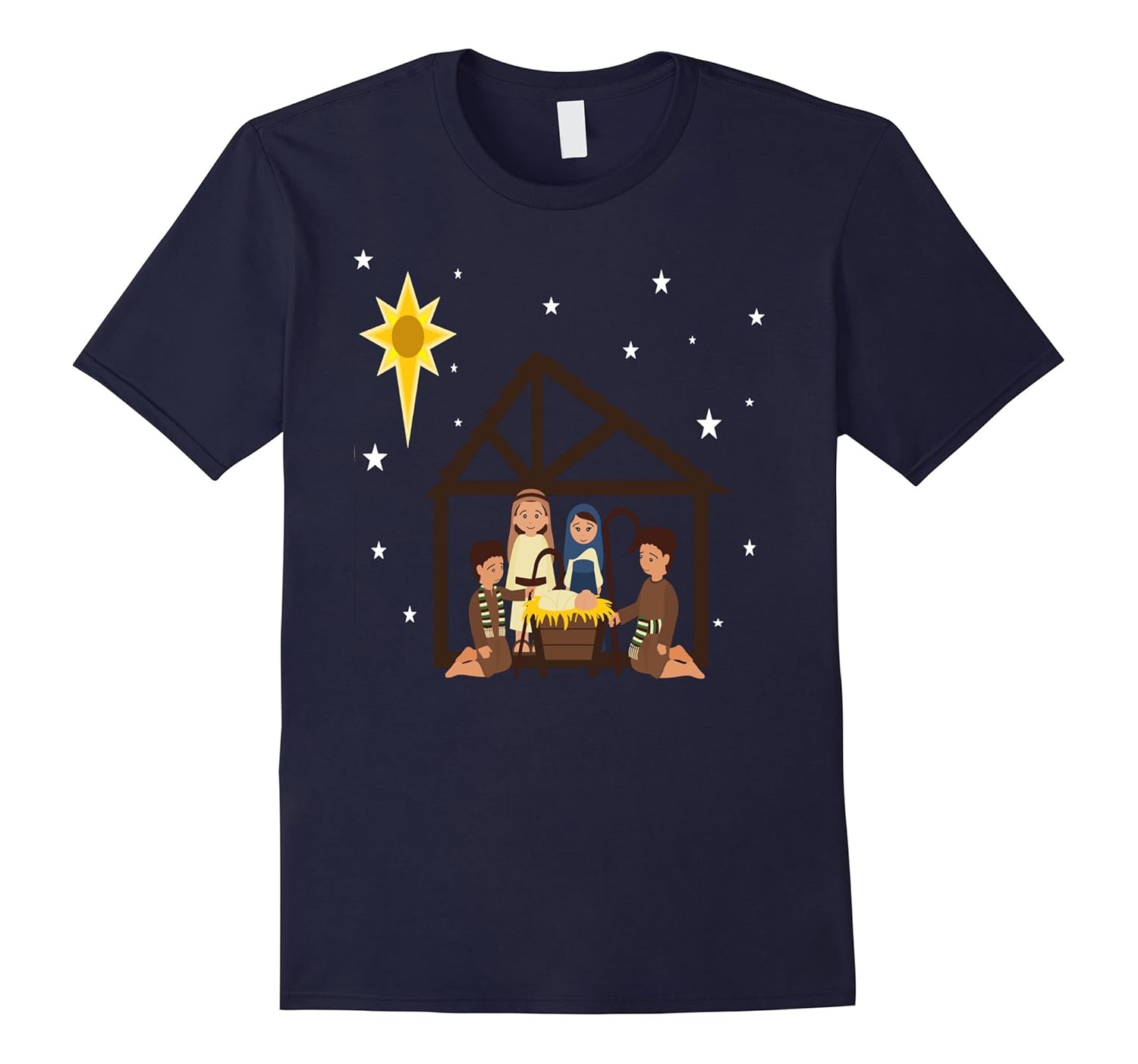 Christmas Nativity Manger Scene Tee ShirtArt Artvinatee