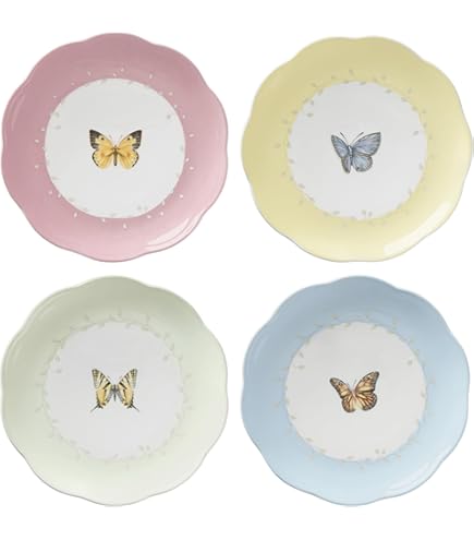 Lot De 4 Assiettes Donna Karan Lenox Devore – Neuves Avec étiquettes