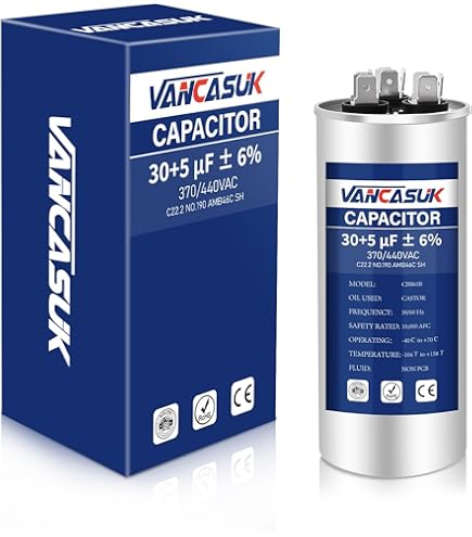 Air Conditioner Compressor Start Capacitor Motor Capacitor CBB65 450VAC/ Cable E - Foto 9