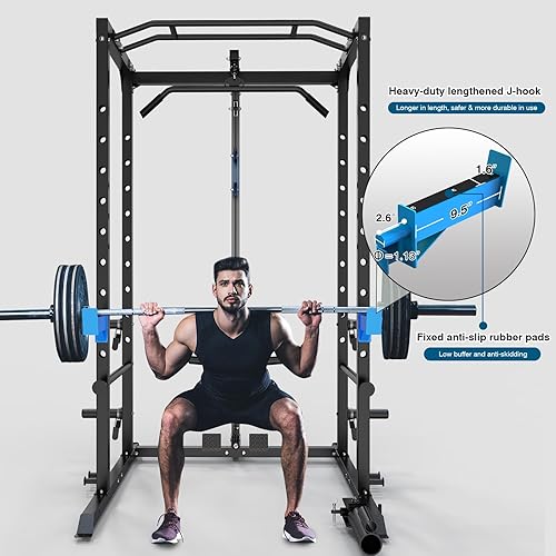 ULTRA FUEGO Power Cage Rack with Pulley System and Flat Weight