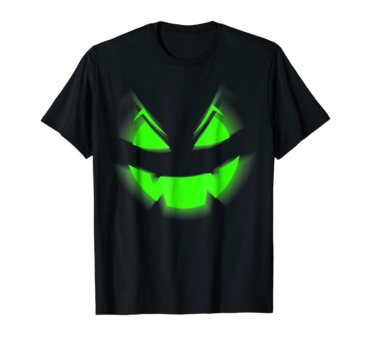 Scary Halloween Pumpkin T Shirt Neon Green Acid Glow Shineln Lntee