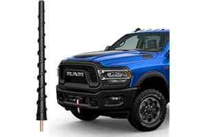 VOFONO 7 inches Flexible Rubber Replacement Antenna Mast Compatible with Dodge Ram 1500 & Ford F-150 Series (2009 - 2020)