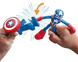 Play-Doh Marvel Captain America Stamping Shield Action Figure Playset view 3
