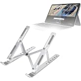 BoxWave Stand and Mount Compatible with Lenovo IdeaPad Chromebook Duet 3 (11 in - 82T6) - Compact QuickSwitch Stand, Portable Multi Angle Viewing Foldable Riser - Metallic Silver