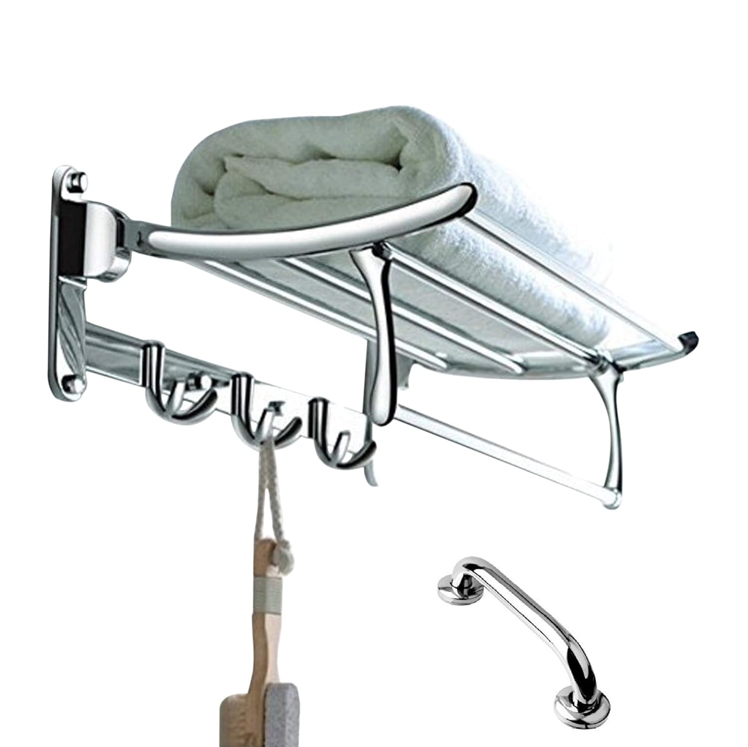 Fortune™ Stainless Steel Folding Towel Rack for Bathroom Towel Stand