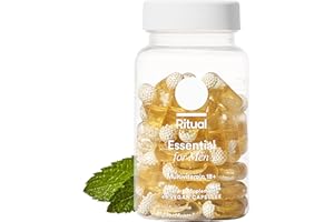 Ritual Multivitamin for Men 18+ with Zinc, Vitamin A and D3 for Immune Function Support*, Omega-3 DHA, B12, K2, Gluten Free, Non-GMO, Vegan, Mint Essenced, 30 Day Supply