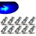 iBrightstar Extremely Bright Wedge T10 168 194 LED Bulbs for Car Interior Dome Map Door Courtesy License Plate Lights, Blue